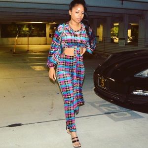 Two piece velvet set